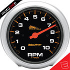 19202 10000 Auto Satin Tach Rpm 8in. Finish Tachometer Meter Standard 3 -