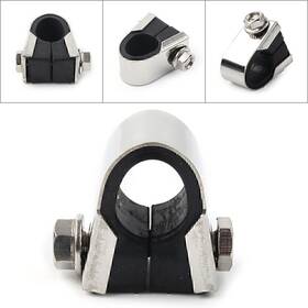22shopde 223000127656 1pcs Motorcycle Speedo Clamp Gauge Rubber For 7/8 Inch 1 Handlebar Mounting Bracket