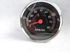 26-705 Custom Chrome Tachometer For Harley Davidson Black Face Inch Rpm