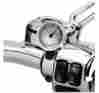 75102-06 Harley Davidson Harley-davidson New Oem Original Handlebar Thermometer 1.5 White Fahrenheit