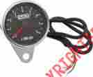 917661 Drag Specialties Ds Mini Elec Tachometer W Orange Needle 2.4 Pol Black Face