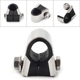 Air Rocket 211110448242 Motorcycle Speedo Clamp Gauge Rubber For 7/8 Inch 1 Handlebar Mounting Bracket Us