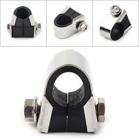 Air Rocket 320001298764 Motorcycle Speedo Clamp Gauge Rubber For 7/8 Inch 1 Handlebar Mounting Bracket Us