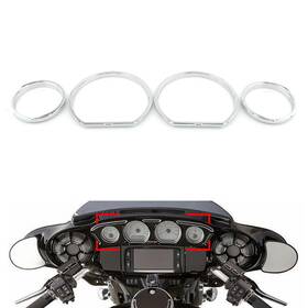 Air Rocket 550732626486 Instrument Board Gauge Bezel For Harley Touring Street Glide 2014-2023