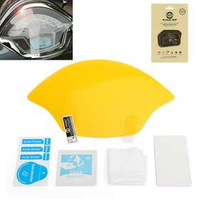 M204-093-clear Areyourshop Motorcycle Ultra Clear Dashboard Screen Protectors Fit For Vespa Gts 2017-2018