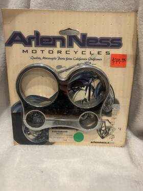 06-032 Arlen Ness New - Dual Gauge Mount 1.25 Inch Bars Chrome
