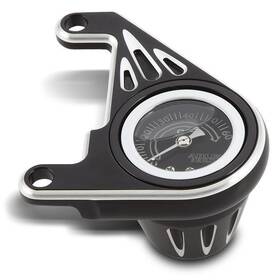 15-668 Arlen Ness Deep Cut Oil Pressure Gauge Kit Black #15-668 Harley Davidson