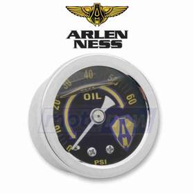 3yks Arlen Ness Mn/3yks Liquid-filled Oil Gauge Kit For 1965-1969 Harley Davidson Flhfb Hf