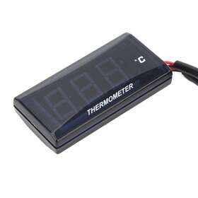 As The Description Shows 089433117113 New Auto Motorcycle Dc12v Lcd Super Slim Water Temperature Gauge And 18mm Sensor
