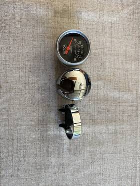 Autometer 9085d Auto Meter Sport-comp Motorcycle Volts Gauge Handlebar Mount Chrome