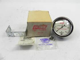 1930s-1950s Baldwin Filters Afg-30 Vtg Filter Restriction Air Gauge For 2 1/2 Inch Opening Domed