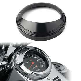 Bfyaccountusa 211300723456 Black 5 Inch Speedometer Gauge Bezel Trim Ring Visor Cover For Harley Road King Us