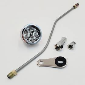 Bpd-85131 Billet Proof Designs Bpd-85131/88029-pr Rocker Box Oil Pressure Gauge Kit W. Engine Turned 1984-1999 Harley Evo