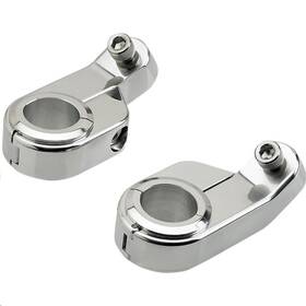 6903-105 Biltwell Inc. O/s Speed Clamps - Angled Chrome