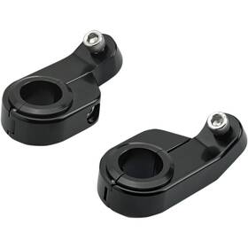 6903-201 Biltwell Inc. O/s Speed Clamps - Angled Black Electroplated