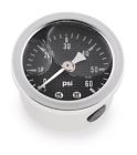 Cf00060 Bikers Choice Oil Pressure Gauge Psi Crbn Fbr For Harley