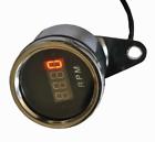 Chat-627 Unbranded Tachometer Gauge Black Face Chrome Rim Led 0791321584019
