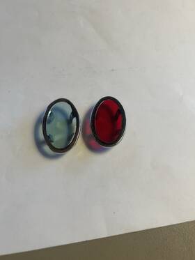 4525-39 Chrome Specialties 310153 Harley Davidson Cateye Dash Panel Lens Kit Knuckle Panhead 39-46 4524-39