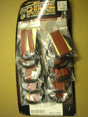 310173 Chrome Specialties Harley Davidson Bob Tank Dash Trim Mounting Band Clips 10 Pack