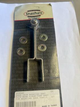 310540 Chrome Specialties Harley Davidson Fat Bob Tank Dash Trim Panel Mounting Bracket Fl Fxwg Fxst 68-84