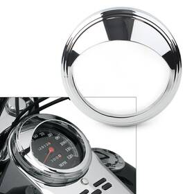 Comebuybestus 310003359532 5 Inch Chrome Visor Speedometer Gauge Bezel Cover Trim Ring Fit Harley Davidson Us