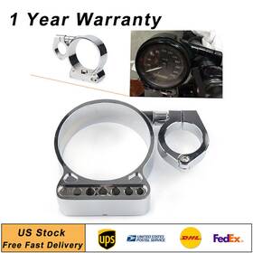 Comebuybestusa 422110113010 39mm/16 Inch Side Mount Speedo Relocation Bracket Fit Harley Sportster 04-14 Chrome