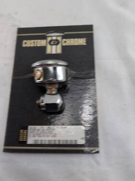 18-211 Custom Chrome Harley Davidson Shovelhead Ironhead Rocker Box Oil Pressure Gauge