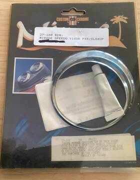 27-180 Custom Chrome Mirage Speedo Visor Fxr/xl 84-up