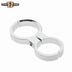669902 Custom Chrome Billet 48mm Gauge Bracket Clamp Fit For Harley Davidson 41mm Fork Tube