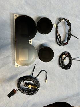 391640-17902590 Dakota Digital 2014 And Up Harley Touring Guages Mlx Series 4-gauge Kit Black
