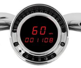 Bd-140-r Dakota Digital Big Dog Direct Plug-in Speedometer - Red Led