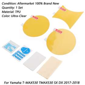 M204-105-clear Darupsun Cluster Scratch Film Screen Protector Fit For Yamaha T-max 530 Sx/dx 2017