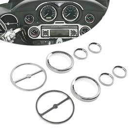 Dictorcoltd 550748612459 Speaker Cover Speedometer Bezel Fit Harley Street Glide Flhx Electra 96-13