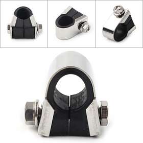 Dictorcoltdusa 612075860948 Motorcycle Speedo Clamp Gauge Rubber For 7/8 Inch 1 Handlebar Mounting Bracket Us