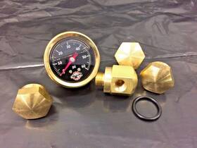 Br60bk43re Diycycleparts Brass Rocker Box Shaft End Bolts And Oil Pressure Gauge Ironhead Sportster Black