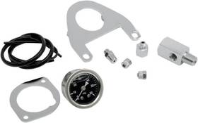 145164 Drag Specialties Ds 1-5/8 Inch Liquid-filled Oil Pressure Gauge Kit Chrome Harley Davidson #145164