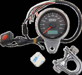 21-6895ads Drag Specialties Programmable Fits Mini Electronic Speedometer With