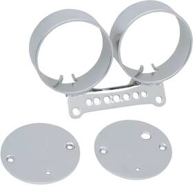 2210-0198 Drag Specialties Dual Gauge Bracket For 95-11 Harley Davidson Fxd Xl