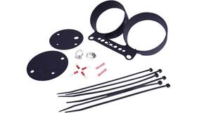 2210-0545 Drag Specialties Gauge Bracket - Dual Wrinkle Black