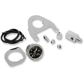 2212-0427 Drag Specialties Chrome Oil Pressure Gauge Kit For 99-16 Road King