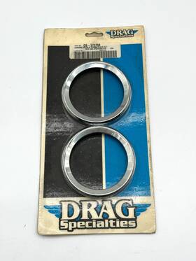 Ds-373750 Drag Specialties 373750 Chrome Bezels Tach And Speedo Nos