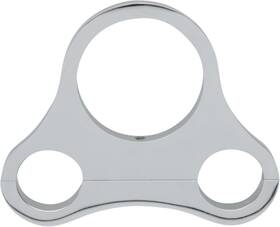 373866 Drag Specialties 1.25 Inch T-bar Single Gauge Mount - Chrome For 2.375/2.4