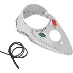 Ds-373645 Drag Specialties Cat Eye Dash Cover Chrome