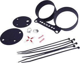P4em3ppcth Drag Specialties Ds Wrinkle Black Steel Double Gauge Mount Bracket For Dyna Super Glide 95-98