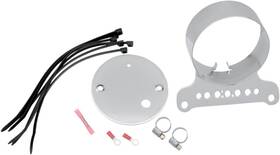 T21-6927 Drag Specialties Single Gauge Bracket - Chrome