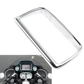 Dreamhighh 550749468437 Radio Trim Bezel Fit Harley Road Glide Fltrx Special Fltrxs Ultra Fltru Chrome