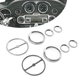 Enen-tradingusa 532611254898 Speaker Covers Speedometer Bezels Kit For Harley Street Glide Flhx Electra