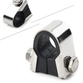 Flashbuyeasyusa 550728852714 Speedo Clamp Gauge Rubber For 7/8 Inch 1 Handlebar Mounting Bracket Motorcycle Us