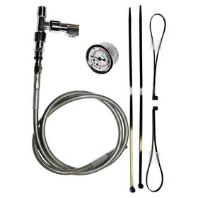 9018 Fueling Remote Oil Pressure Gauge/line Kit Chrome