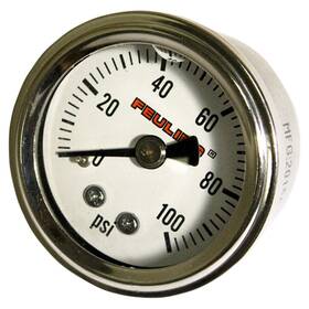 9042 Fueling Oil Pressure Gauges White Face Back Port